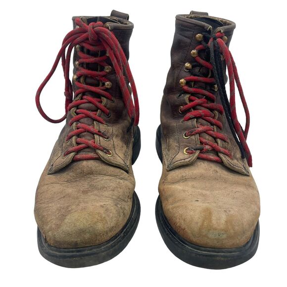 Red Wing 931 Men’s 9.5 D Leather Logger Work Boot Diamondback Sole - Picture 8 of 9